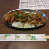 飯田食堂 - 豚ホルモン焼き560円