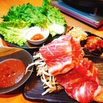 Samgyeopsal with horsetail