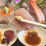 お食事処 かね光水産 - 鯵が新鮮ぷりぷり