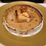 ラ・ブリック - オマール海老と北の鮮魚のクネル　甘エビのアメリケーヌソース