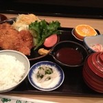 花月亭 - ヒレカツ定食 結構なボリューム800円(*^^*)