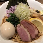 鴨出汁中華蕎麦 麺屋yoshiki - 鴨の混ぜそばつけ麺(醤油)