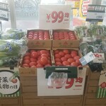 西友 - 99円の青梗菜、トマト、豆苗、小松菜