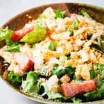 Koi egg caesar salad