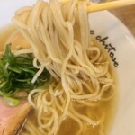 麺庵ちとせ - 加水率高めの麺はツルもち( ´∀｀ )b