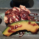 Misato - 倍返し直樹ランチセット（1,780円）の温野菜の下に味噌カツが隠れてるサプライズ