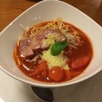 洋麺屋ピエトロ - トマトスープパスタ
            
            ラーメンみたい！