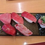 スシロー - インドマグロ盛り合わせ