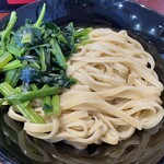 Noukou Ramentodoroki - つけめんの麺＋ほうれん草