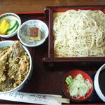 手打ちうどん・そば　一心庵 - 天丼セット　930円