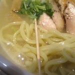 まぜはる - 真鯛塩の麺の太さ