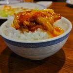Kinoko - 茄子と豚肉の豆板醤の香りオンザライス
