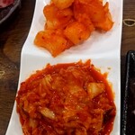 炭火焼肉 西遊記 - キムチ盛り合わせ