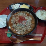 Takenakatoufukoubou - 鶏そぼろ豆腐丼セット