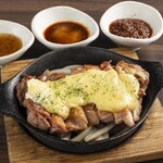 Melty cheese Shingen chicken Steak with your choice of 3 sauces