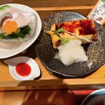 すが井 - あなご刺身とあなごのだし巻き