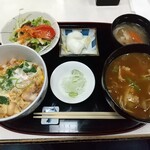 松月庵 - カレー南蛮と親子丼セット