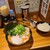 輝道家 - 料理写真:チャーシュー麺に九条青ネギ、生しぼりニンニクを追加。