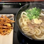 Hayashi - 肉うどん(中) 470円・かき揚げ 160円