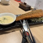 Shimokita Saba Shokudou Sasuke Sakaba - サバかつ！甘辛のタレに潜らせてあり、タルタルで食す！最高