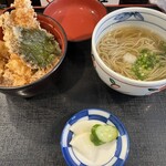 湯桶庵 - こそばと小天丼　¥1160