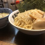 つけめん 豆天狗 - つけ麺・てんこもり３玉（1,000円）、全盛り（+600円）