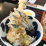 味の店 よし野 - ミニエビ天丼セット￥1,350