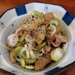 俺の中華たなか家 - 備品から「おろし大蒜」＆「黒胡椒」を載っけて味変☆彡旨し(^_-)-☆