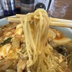 三代目蝦夷 - 麺上げ