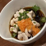 牡蠣屋 浅草 惚のじ - あったかい白子ポン酢！珍しいですね！美味い