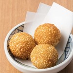 Sesame dumplings