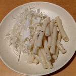 やっぱりステーキ - 食べ放題のサラダにシークワーサードレッシングをかけて
