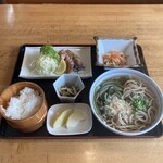 大島家 - うどん定食(親鳥塩コショー焼)  850円