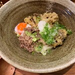 踊るうどん - 肉まいたけ天温玉生じょうゆ