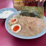 ラーメンショップ - チャーシューメン790円+味玉80円+コテコテ100円+太麺0円+半ライス100円=1070円