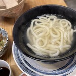 うどん伝次 - 釜あげは麺の落下事件でテーブルビショビショ