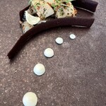 ラチュレ - 帆立のグリル　百合根ソース