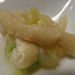 蕎麦ひら井 - 白菜お浸しアップ