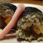 蕎麦ひら井 - 蕎麦寿司アップ