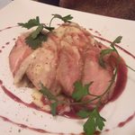 フォン・ド・タナハシ - 2014.1. ランチコース（\2,300）の肉料理　三元豚のソテー（妻の）