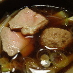 蕎麦ひら井 - 鴨汁は鴨がたっぷり