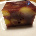 蕎麦ひら井 - 栗蒸し羊羹アップ