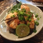 マッシュアップ - フグの唐揚げ。身も厚くて美味。