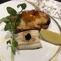 渋谷 鉄板焼き 凛 - 伊勢海老のテルミドールと太刀魚。