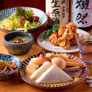 All-you-can-eat course with our special Kyoto dashi oden! From 3000 yen