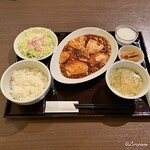 城華 - 手作り豆富の麻婆豆富定食(辛口)