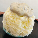 こひる庵 - 味見氷　ごまみたクリーム　濃厚な黒ごまは美味しい♡