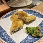 天婦羅割烹 すみ - 穴子 ブロッコリー