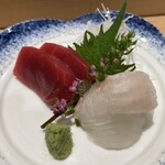 天婦羅割烹 すみ - 鮪 平目