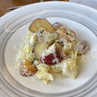 PASTA HOUSE AWkitchen FARM 多摩センター店 - パスタランチ　なると金時と鎌倉ベーコンのフジッリ